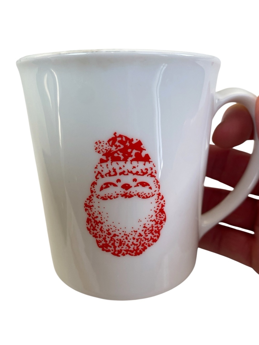 CorningWare Vintage Holiday Sponge Santa Mug 12oz